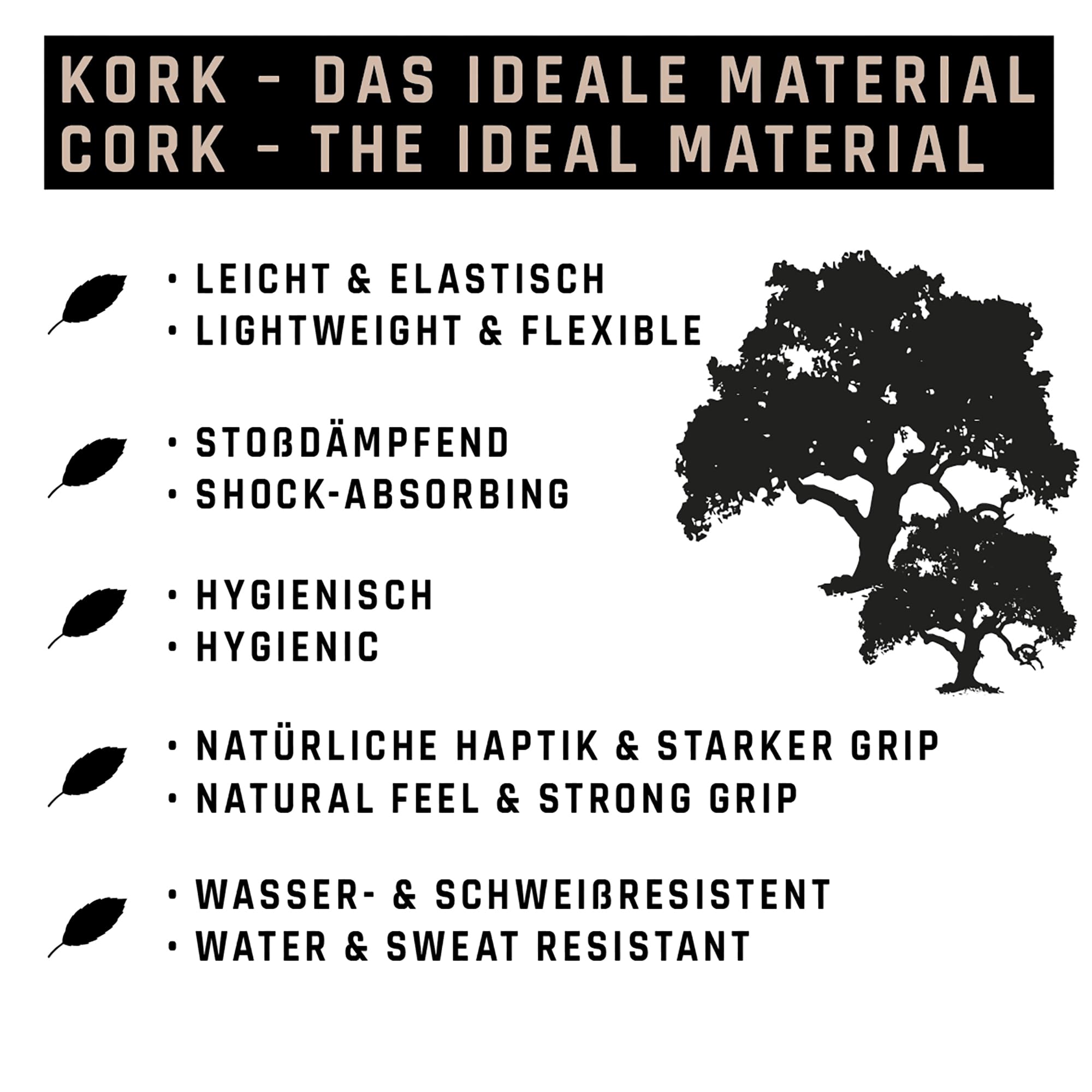 Schildkröt Kork Yogamatte 4mm | Naturkork & Naturkautschuk, Rutschfest, Hygienisch & antistatisch, Inkl. Yogagurt