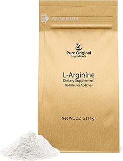 PURE ORIGINAL INGREDIENTS L-Arginine (2.2 lb) Pure, No Fillers or Additives