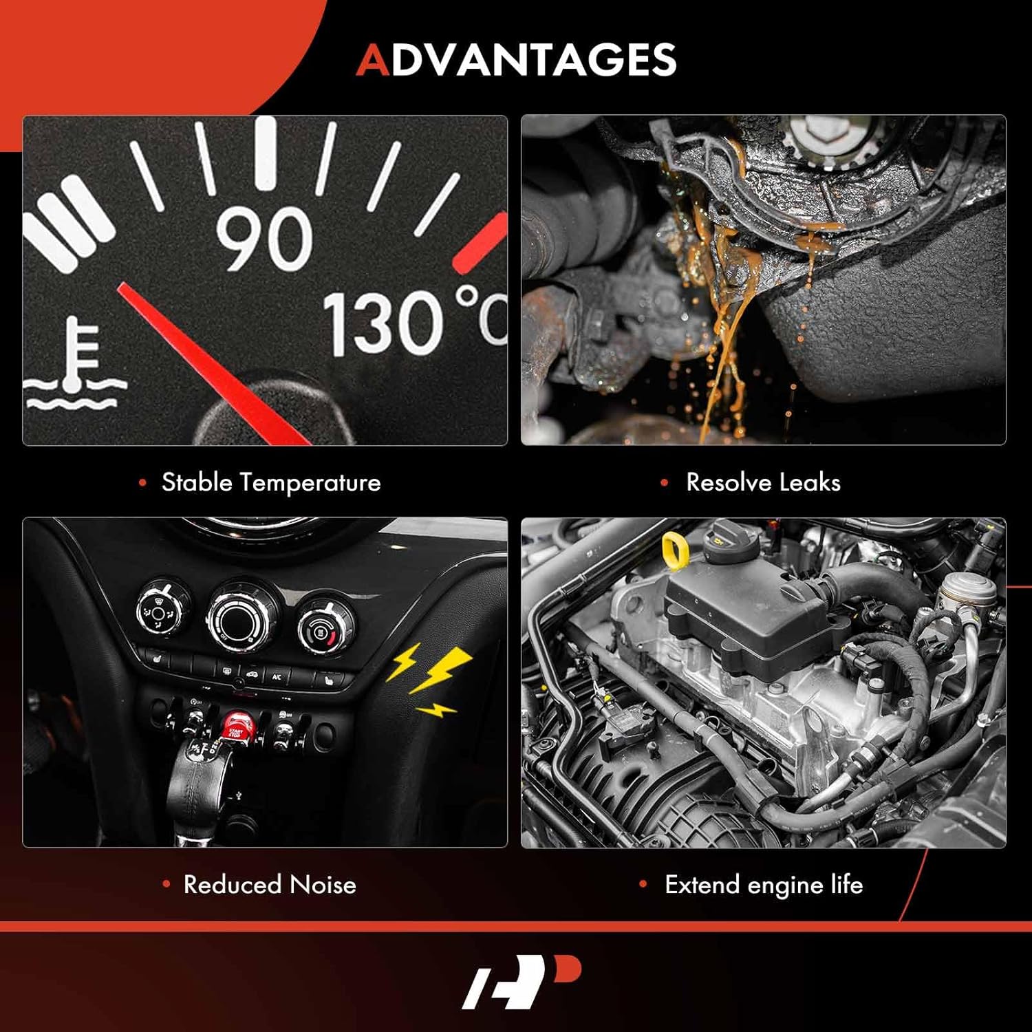 A-Premium Engine Coolant Thermostat Housing Assembly Compatible with BMW 118i 120i 316i 318i 316ti 318ti 318Ci 520i X1 X3 Z4