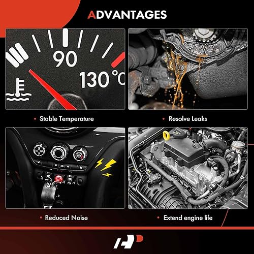 Miniatura 6 de A-Premium Conjunto de carcasa de termostato con sello compatible con Chevrolet Optra 2004-2007 Suzuki Forenza Reno Daewoo Leganza Nubira Isuzu Amigo