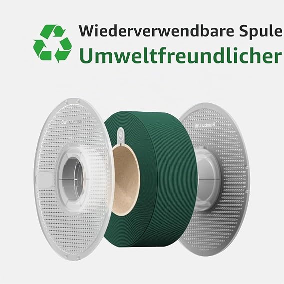Bambu Lab Filament für 3D-Drucker PLA Basic 175 mm Durchmesser genau +/- 003 mm RFID Schnelldruck PLA-Druckmaterial 3D-Druckmaterial Filament mit Spule 1000 Gramm Grau