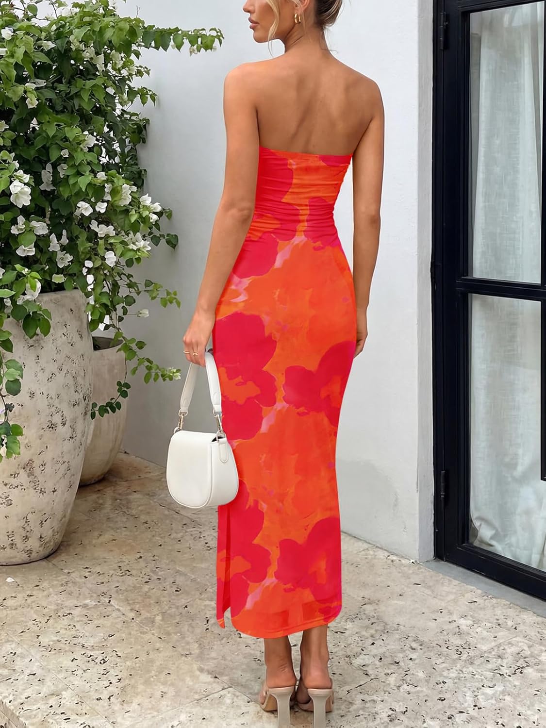 Trendy Queen Women Bodycon Dress Summer Beach Vacation Outfits Maxi Party Dresses 2026 Wedding Guest Strapless Tube Clothes - Image 4