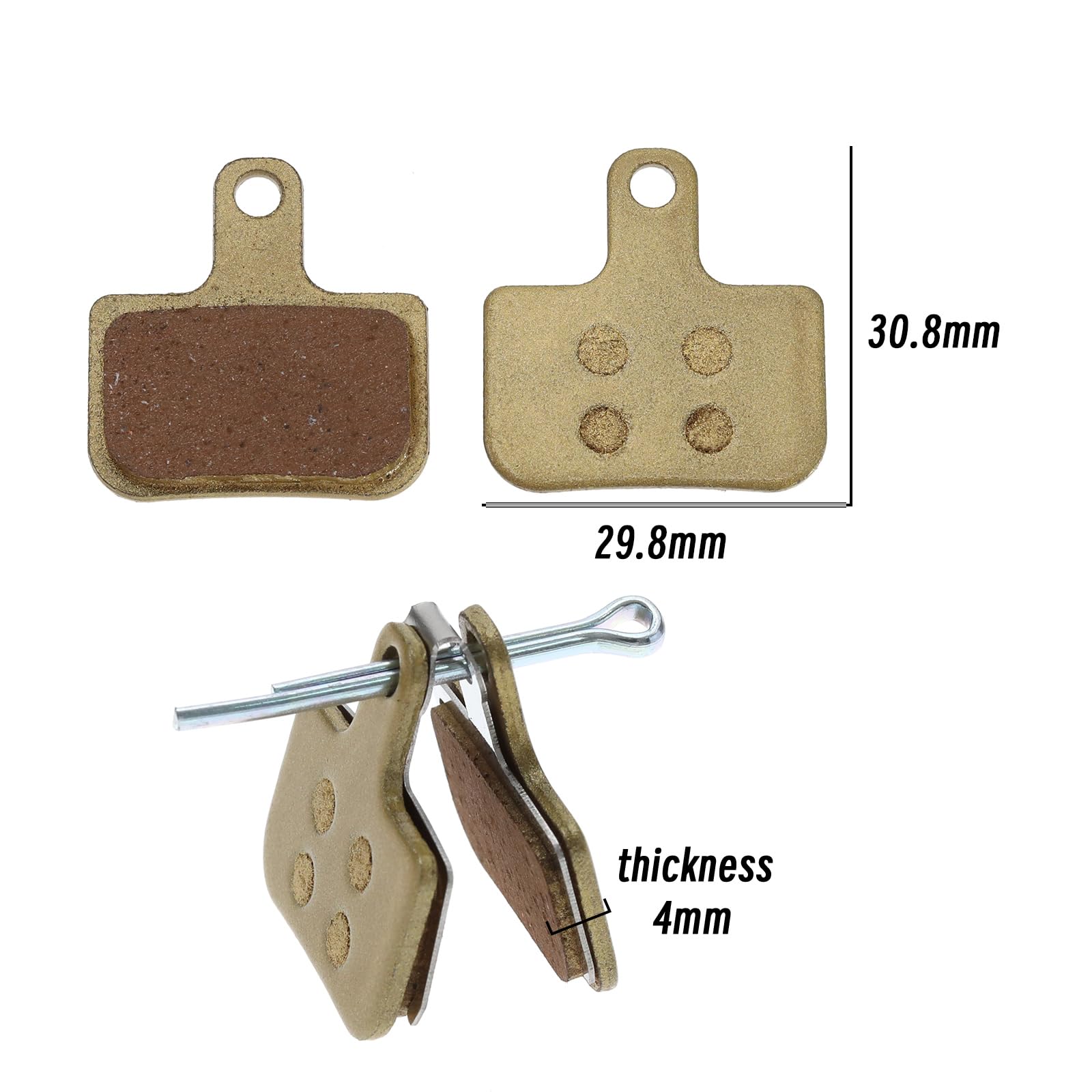 5 Plaquettes De Frein, Plaquettes De Frein à Disque, 2 Paires De Plaquettes De Frein Disque M Talliques Vtt Pour 304943 Avid Elixir