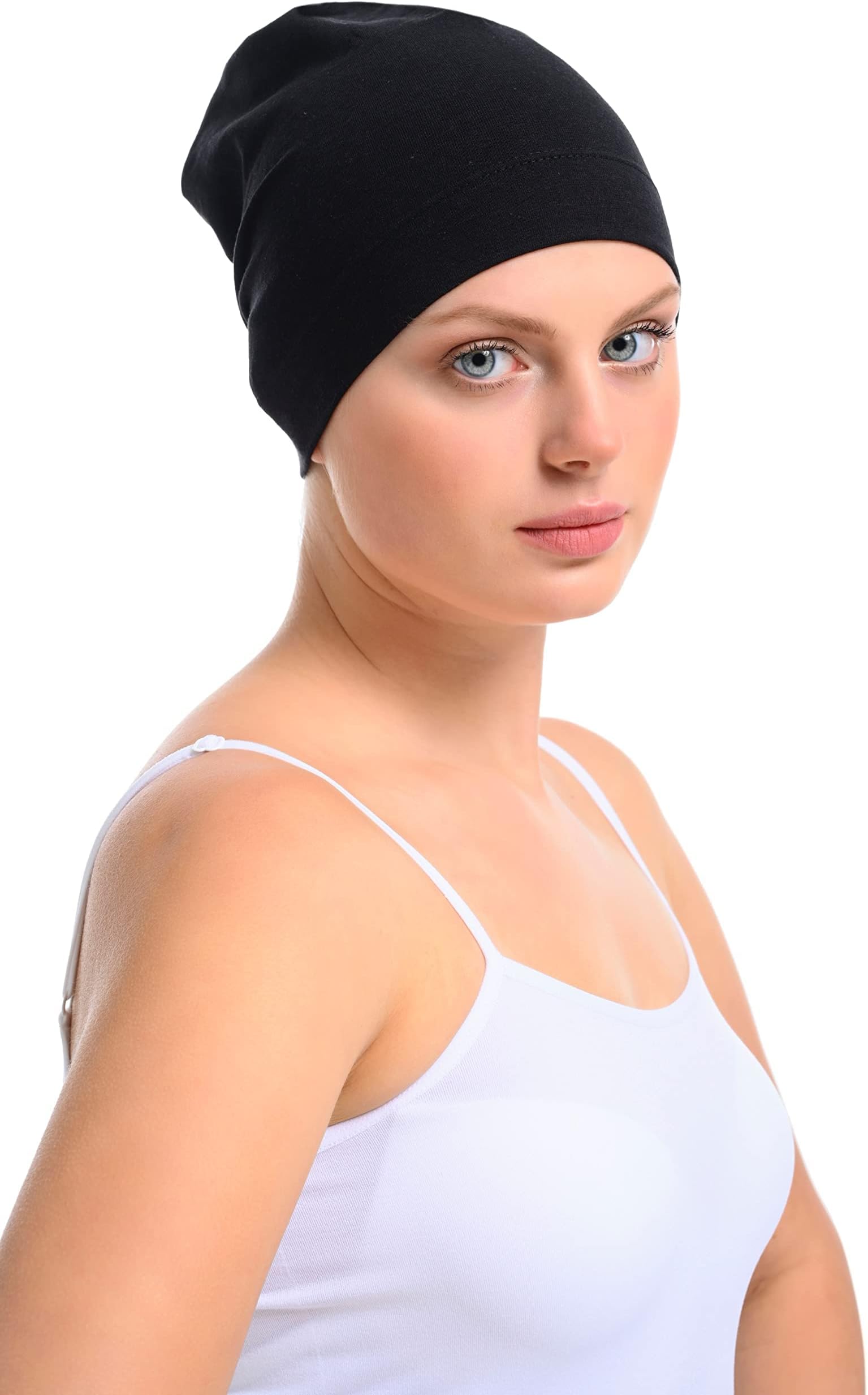 Bamboo and Cotton Cap for Chemo, Hair Loss, Sleep Cap