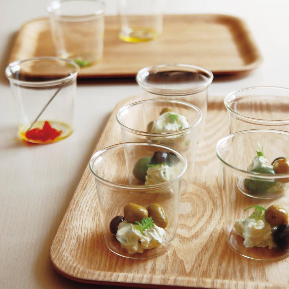 KINTO 45151 Non-Slip Tray, 10.6 x 7.9 inches (270 x 200 mm), Teak Wooden Tray