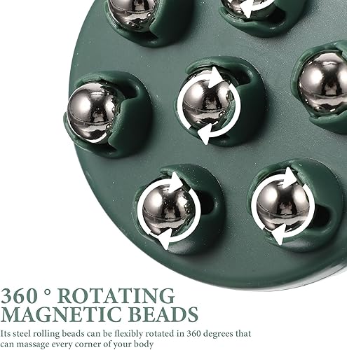 Miniatura 4 de 4 herramientas de masaje de bolas de rodillo masajeador portátil de sostenido - herramientas de masaje de pies de cuello y hombro masajeador