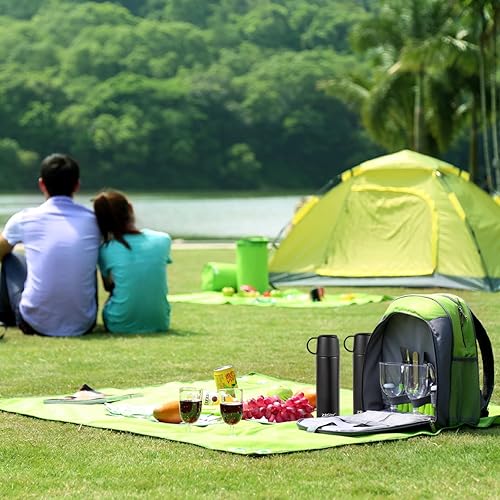 Miniatura 5 de Frasco de vacío para bebidas calientes con asa Taza de café Taza de viaje Botella deportiva de doble pared con aislamiento de acero inoxidable