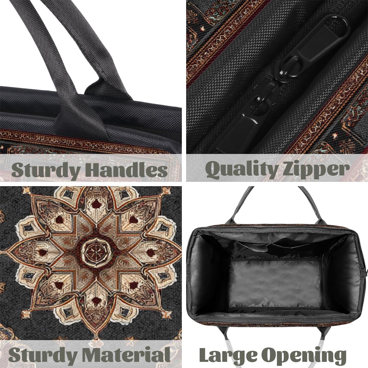 Overnight Weekender Bag for Men Women,Vintage Carpet Texture Travel Duffel Bag Waterproof Carry On Sports Gym Bags Luggage for Traveling Yoga Camping Airplane Hospital,A-06