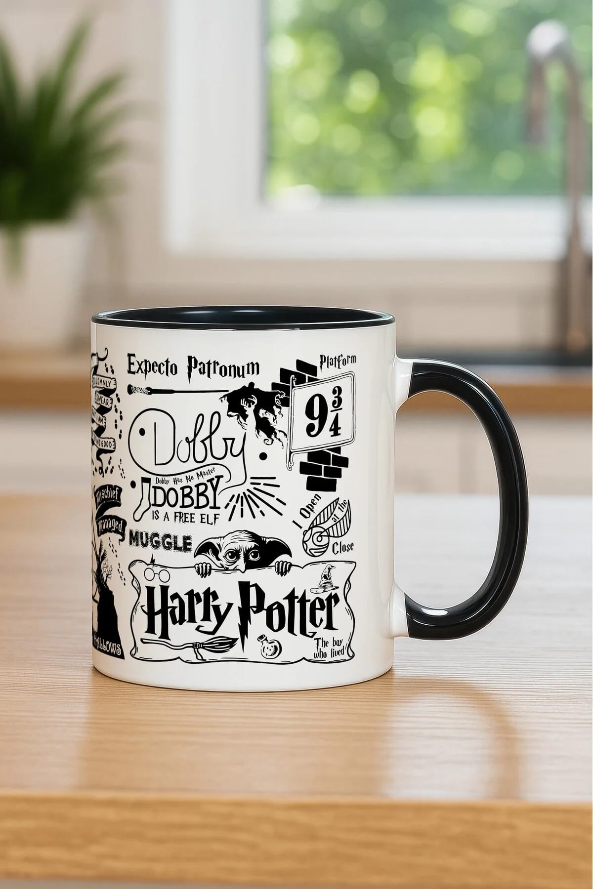 Harry Potter Temalı Özel Tasarım Porselen Kupa Bardak