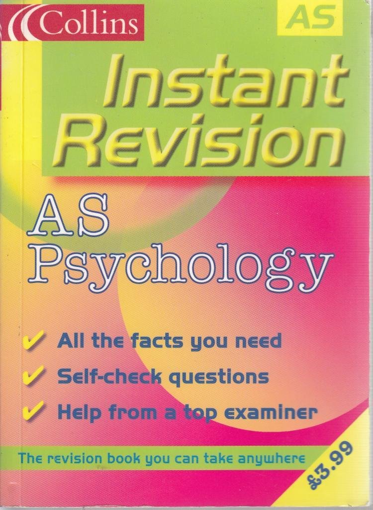 Buy Instant Revision – AS Psychology (Instant Revision S.) — BookShops.in