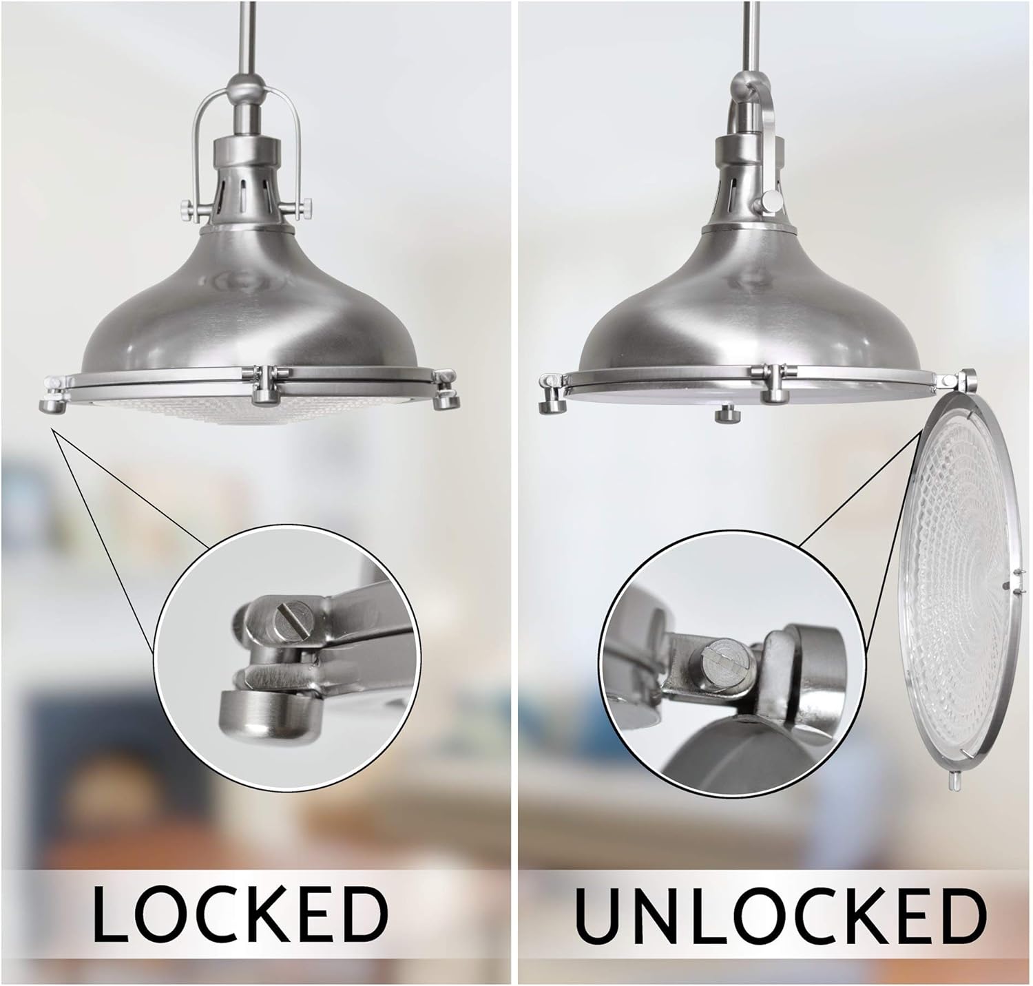 Crаzу Clеаrаnсе Kira Home Beacon 11 Industrial Farmhouse Pendant Light with Round Fresnel Glass Lens, Adjustable Hanging Height, Brushed Nickel Finish Bеѕt Cуbеr Dеаlѕ 🔥 Kira Home Beacon 11 Industrial Farmhouse Pendant Light with Round Fresnel Glass Lens, Adjustable Hanging Height, Brushed Nickel Finish