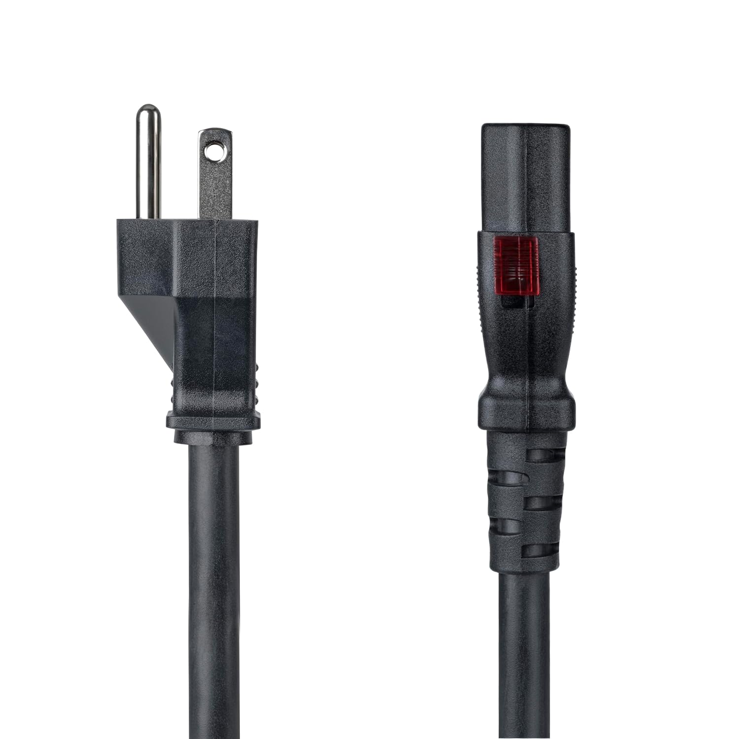 StarTech 15ft (4.5m) Heavy Duty Power Cord, NEMA 5-15P to Locking C13, 125V 15A, 14AWG, Replacement AC Computer Power Cable, UL Listed, TAA