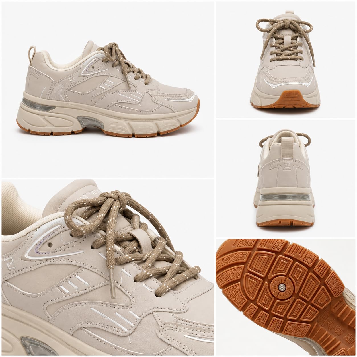 Scarpe Casual Donna Leggere Scarpe da Corsa con Plateau Spesso Ammortizzanti Sneakers Antiscivolo e Resistenti