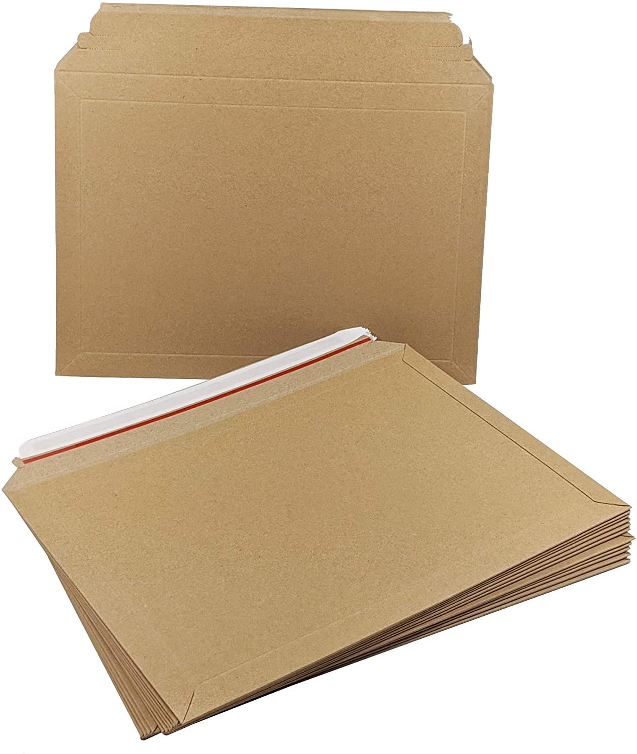 Cardboard Expandable Envelopes 249 x 352 mm (209 x 312 x 40 mm) Peel and Seal Capacity Book Mailers/Card Mailers for Royal Mail Large Letter Small Parcel (PIP)