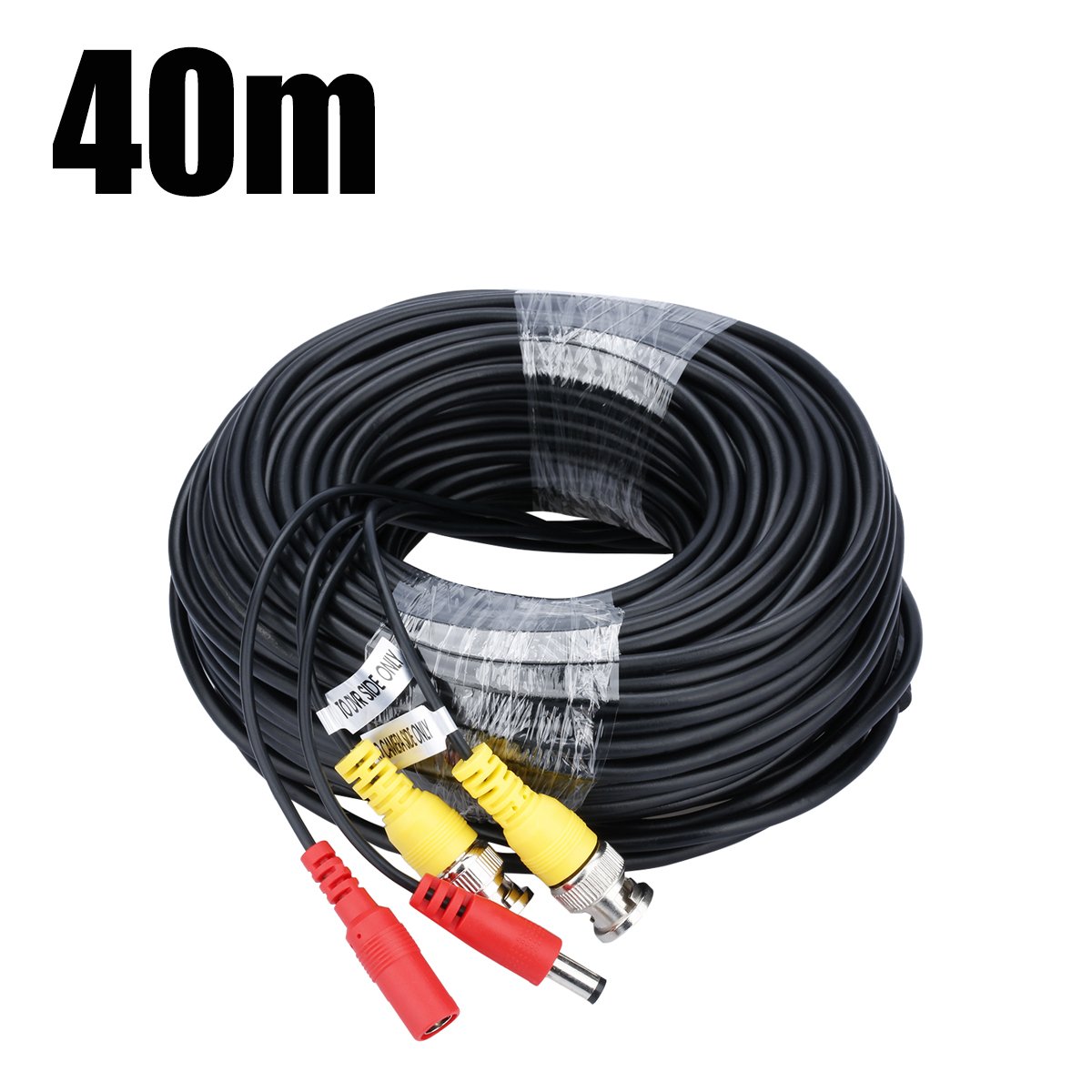 FLOUREON 40M BNC Video Power Cable CCTV Security Camera Cable for Surveillance DVR System