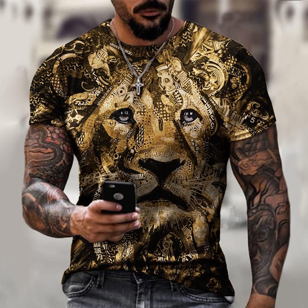 Men's Street Skull Muscle Short Sleeve Print Personality Fashion Fashion T-Shirt - Image 2