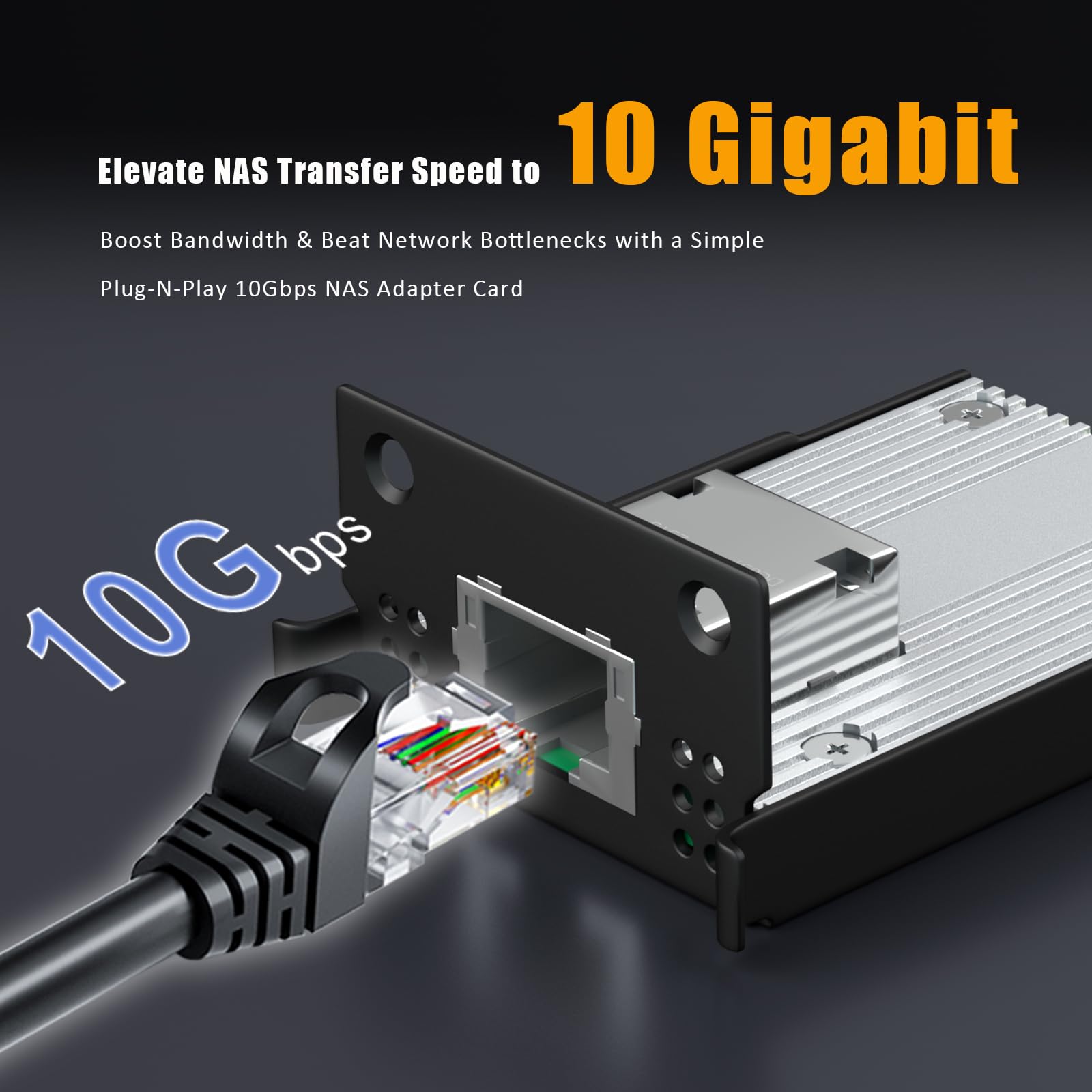 GLOTRENDS ST7479 Karta sieciowa 10Gbps RJ45 z kontrolerem Marvell AQC113 do serwerów NAS Synology, ten sam format co E10G22-T1-Mini