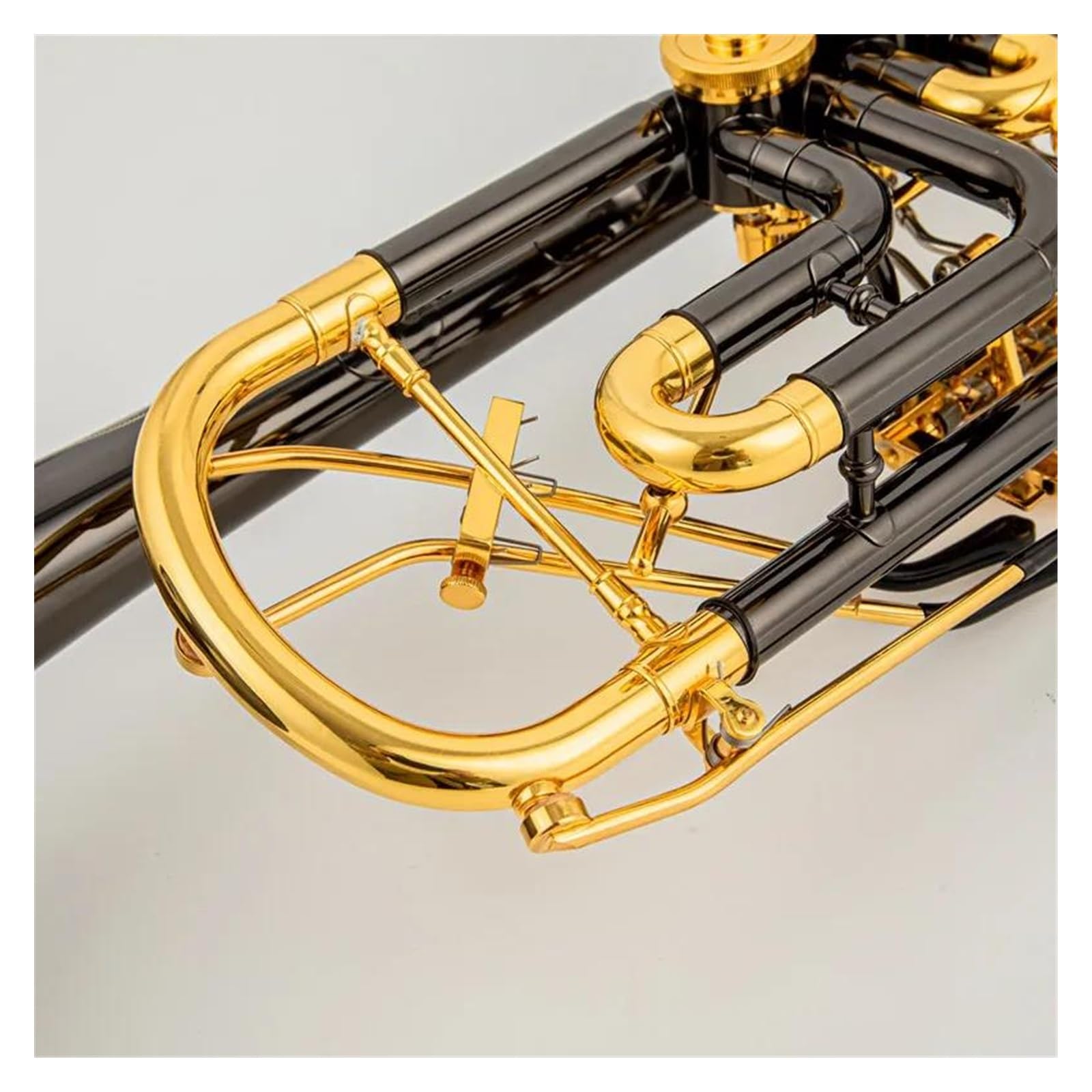 Trombe Tromba in SIB Si Bemolle Chiave Piatta in Ottone Strumenti Musicali A Tromba Professionali con Custodia in Pelle