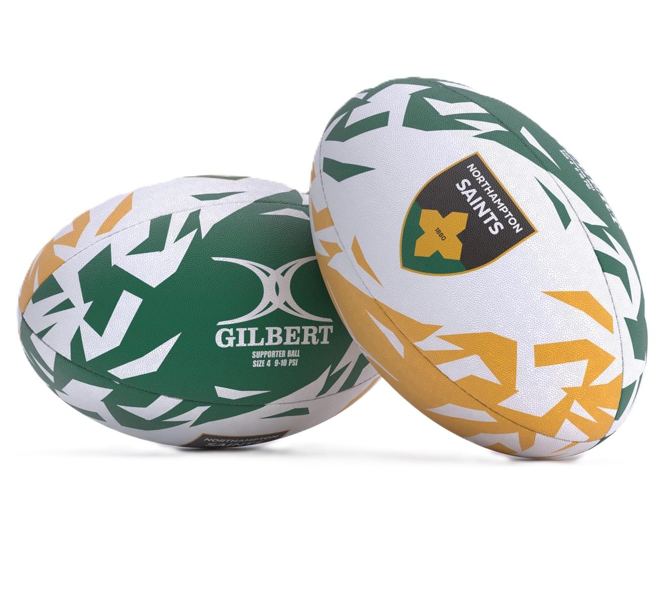 Gilbert Gallagher English Premiership Northampton Saints Supporter Rugby Ball - size 4