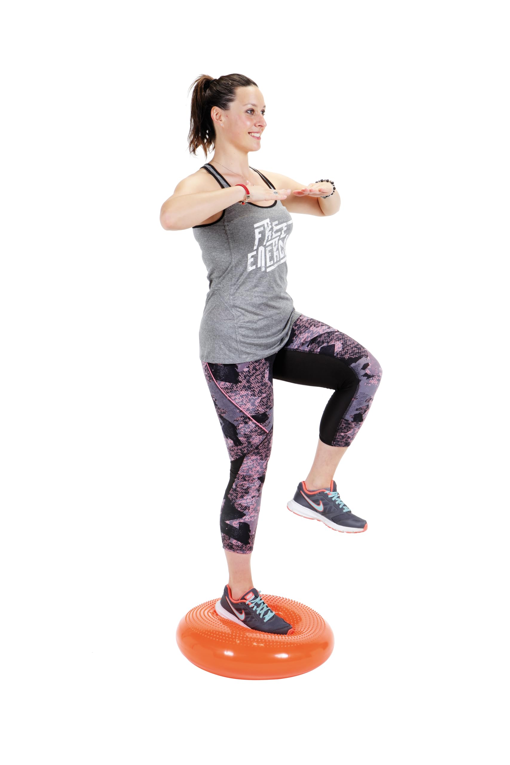 Gymnic Disco Sport Cuscino propriocettivo grande Ø 60 cm con superficie massaggiante per esercizi di equilibrio, motricità, recupero funzionale e training posturale
