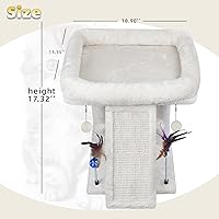 Vista 2 de TWDEPART Árbol para Gatos Torre para Gatos con Poste Rascador para Gatos de Interior, Centro de Actividades Árbol de Escalada Muebles para Gatos