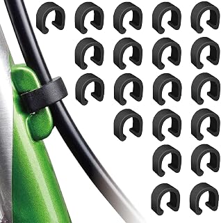 VANSIHO Bike Cable Clamps 20pcs Housing Hose Guide C-Clips for MTB Bike Road Bicycle Brake Derailleur Shifter