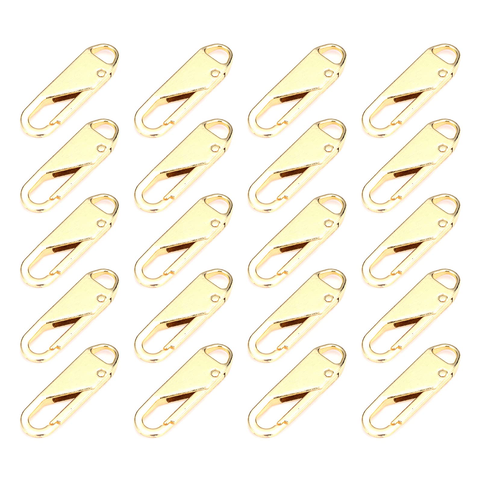 Jazuaiao 20Pcs / Pack Zipper Slider Puller Zipper Repair Kit Metal Head Pull Slider Pull Tabs for Bag Replacement for Travel Bag Suitcase Luggage Jackets Backpacks Clothes Pant Sewing Craft
