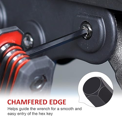 Miniatura 8 de Topline Juego de llaves Allen plegables de 25 piezas y 14 piezas con mango en T Allen con caja de almacenamiento