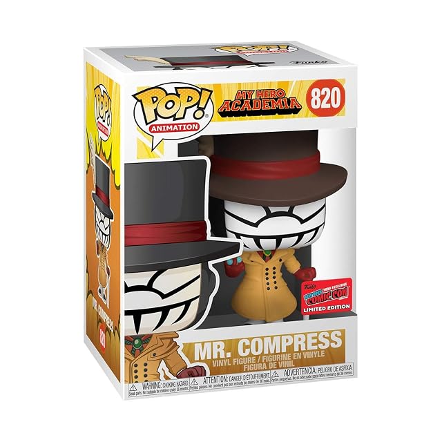 Foto 3 de 3 de Funko POP! My Hero Academia Mr. Compress #820 NYCC 2020 Shared Exclusive