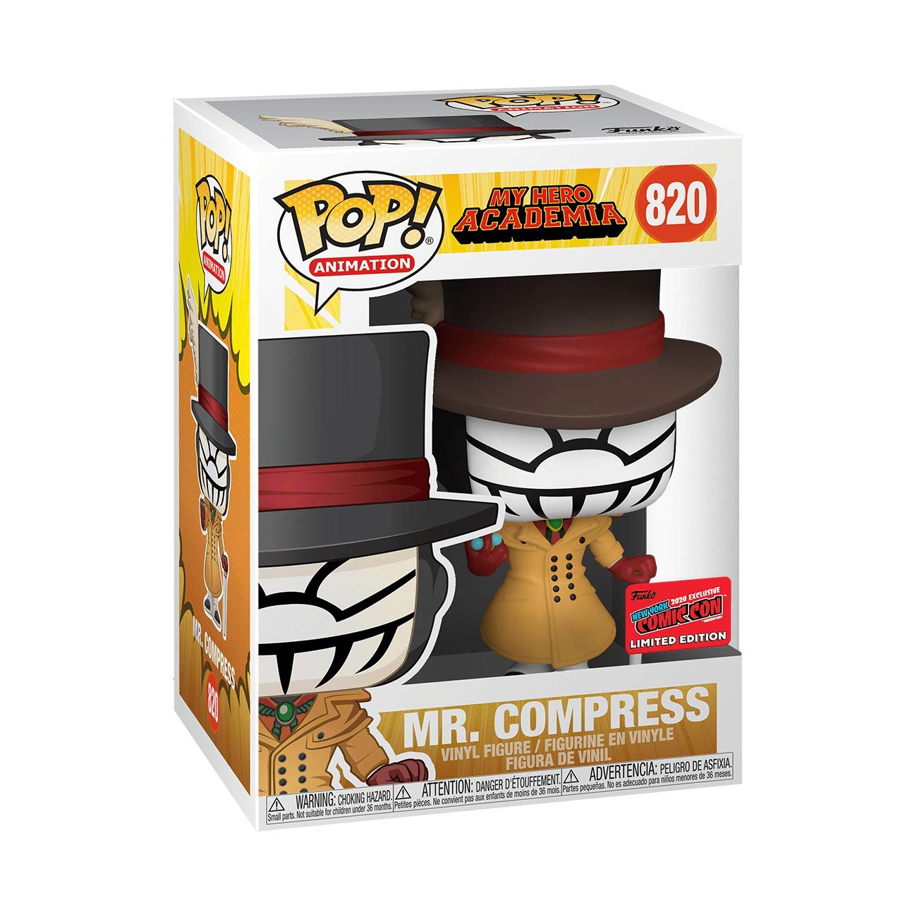Amazon.com: Funko POP! My Hero Academia Mr. Compress #820