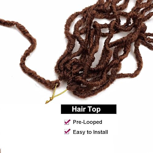 Miniatura 5 de 8 paquetes de rastas sintéticas de ganchillo de cabello rizado de 24 pulgadas, trenzas de ganchillo suaves, estilo bohemio de ganchillo para mujer
