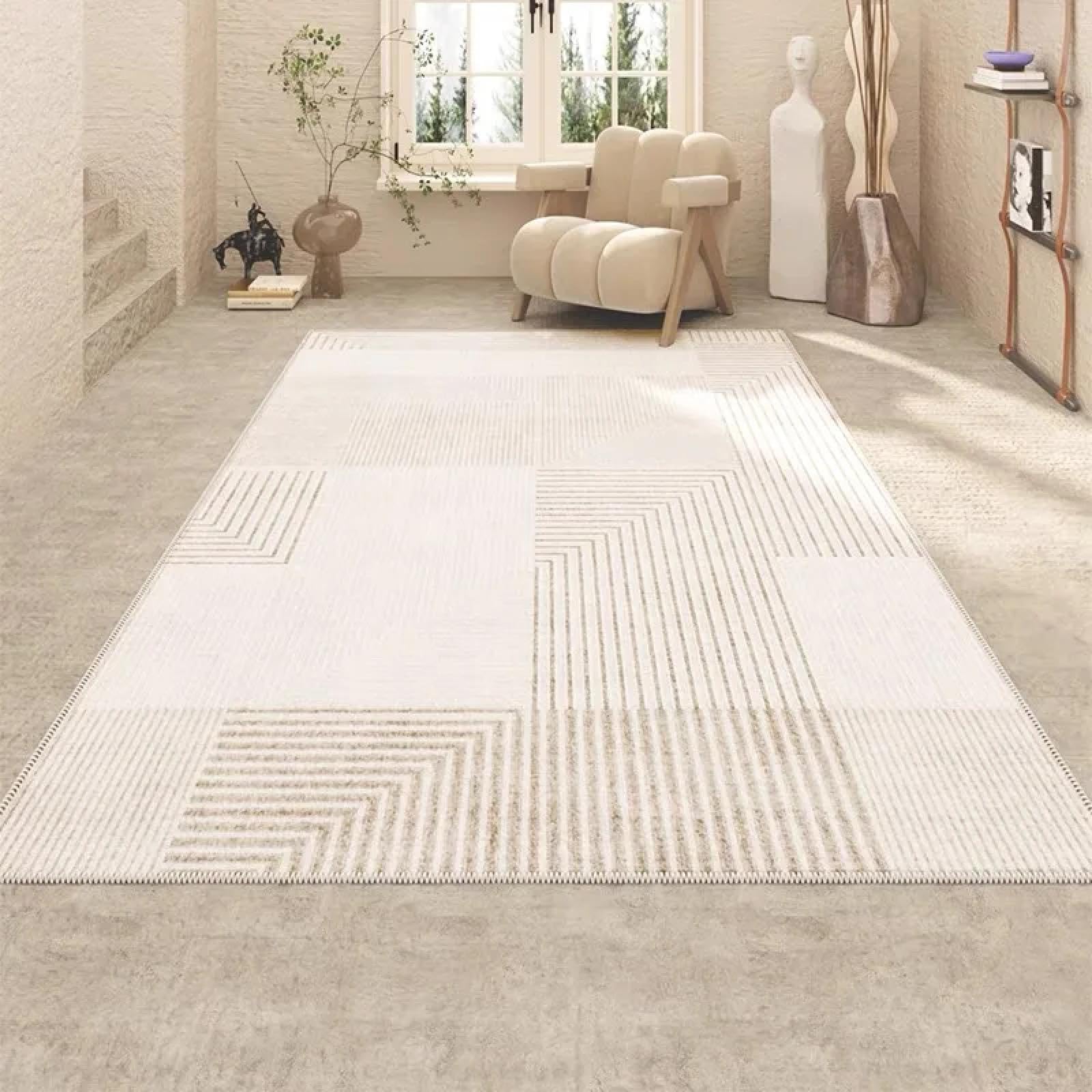 Tapis de chambre en velours cristal de luxe pour sol froid et glissant