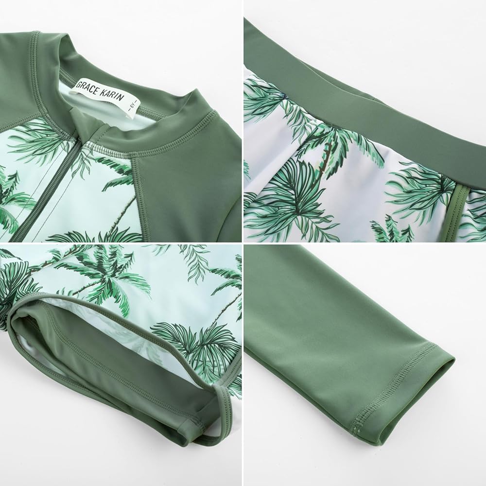 Amazon.com: GRACE KARIN Girls Rash Guard Swimsuit Long