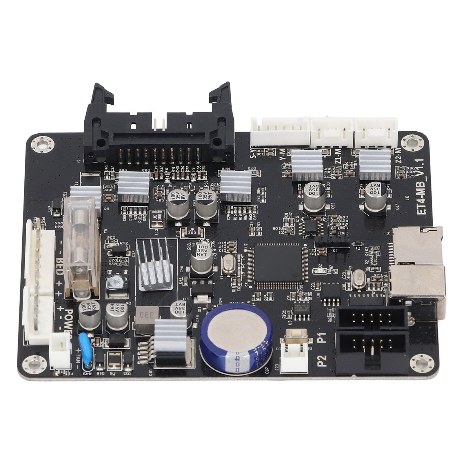 8-35V 32 Bits Chip de Brazo de Alta Velocidad Tablero de Control de Impresoras 3D 2 Capa de la Placa Lógica Múltiple de Guardia para ANET ET4, Placa Base de la Impresora 3D, Admite Impresión Fuera