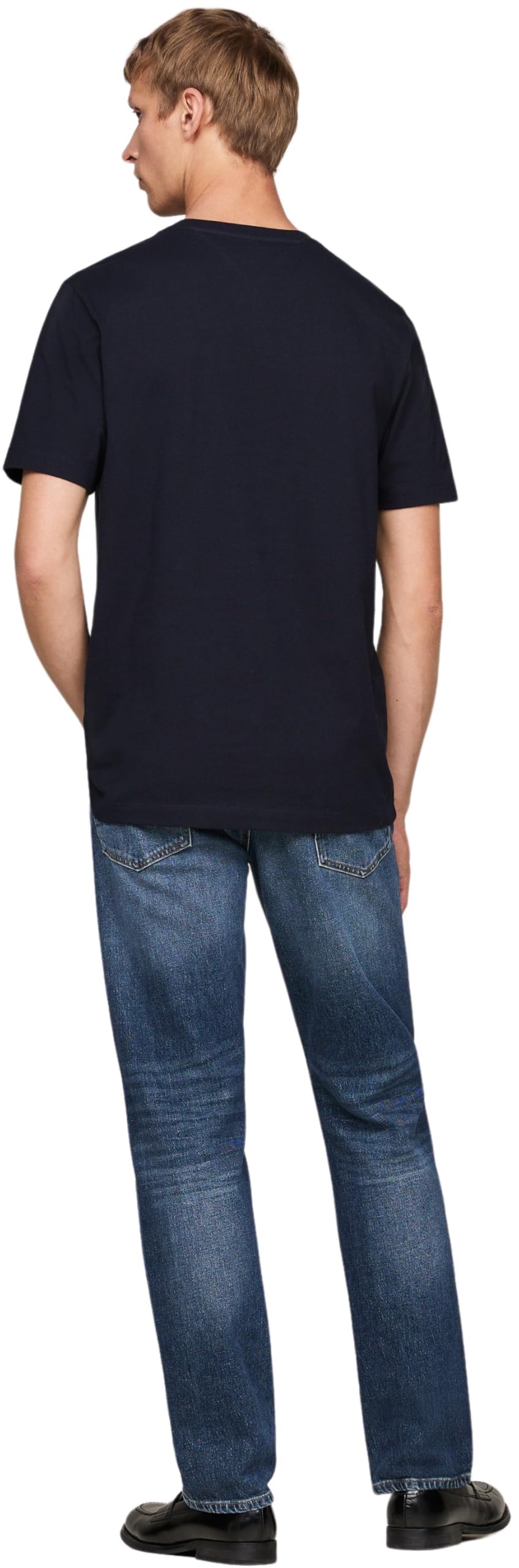 Tommy Hilfiger Camisetas de Manga Corta Hombre Essential con Bolsillo en el Pecho