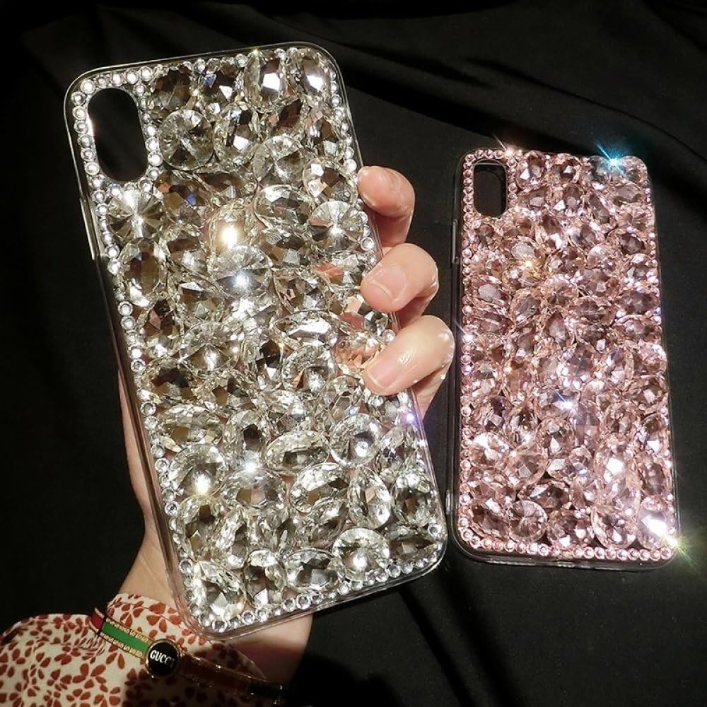 Funda de Lujo para teléfono con Diamantes de imitación para Samsung S23 S22 S21 S20 S10 S9 Plus Ultra Fe Note 10 20 Galaxy Diamond Glitter Women Pink Cover, Rosa, para Galaxy S21