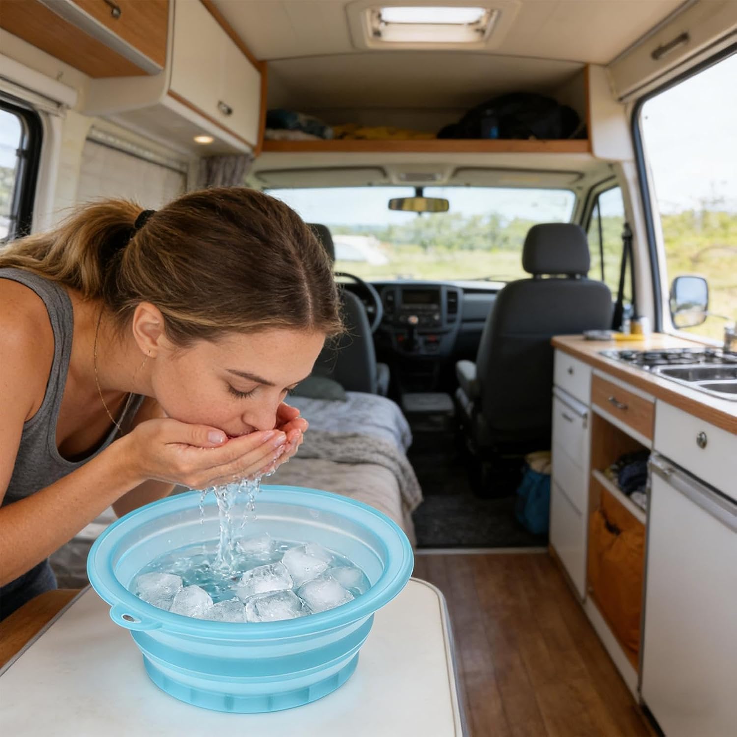 Face Ice Bath Bowl Cold Plunge Facial Tub