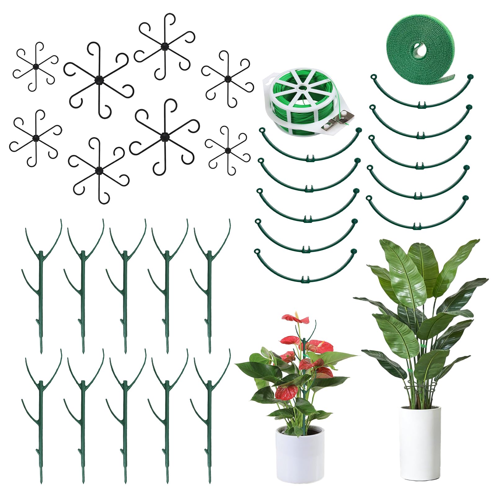 GPANDAG 30 Stück Pflanzenstütze Set, Monstera Rankhilfe Zimm