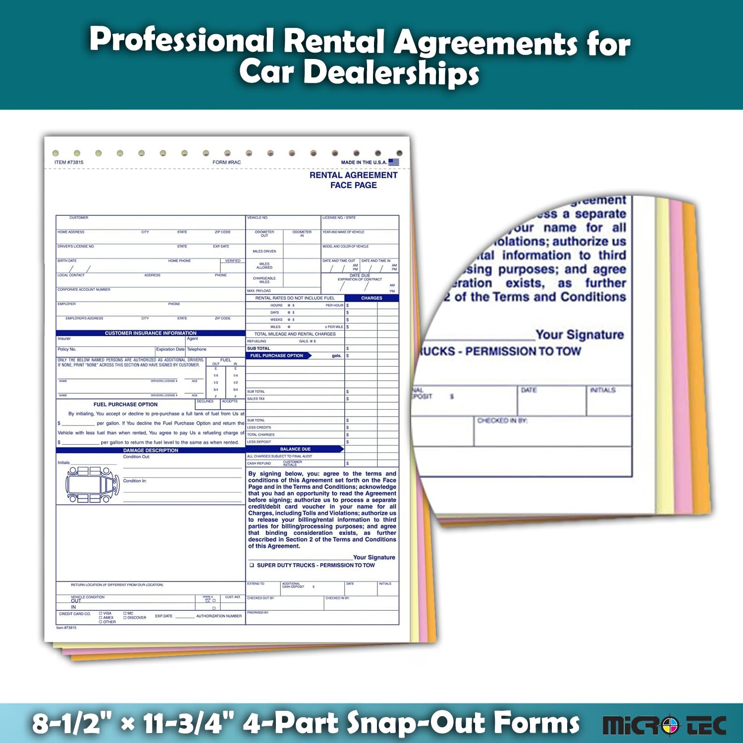Professional Rental Contract Forms Professional Rental Agreement Forms ...