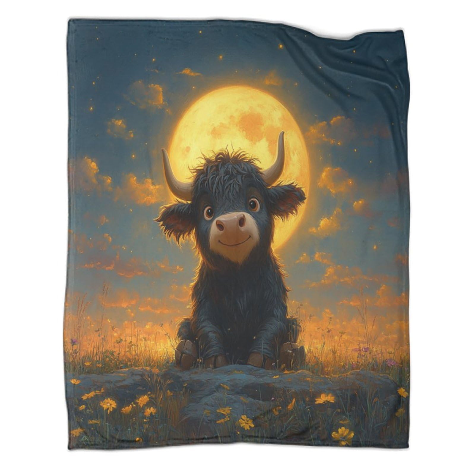 Couverture vache flanelle 3D douce chaude grand plaid lit adulte