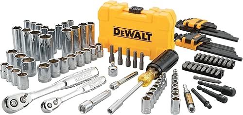 DEWALT Mechanics Tools Kit and Socket Set, 1/4" & 3/8"