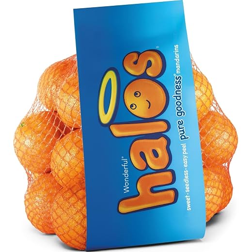Wonderful Halos Mandarins, Sweet, Seedless, Easy Peel Mandarin Oranges - Healthy Food, Fresh Fruit, 3lb Bag