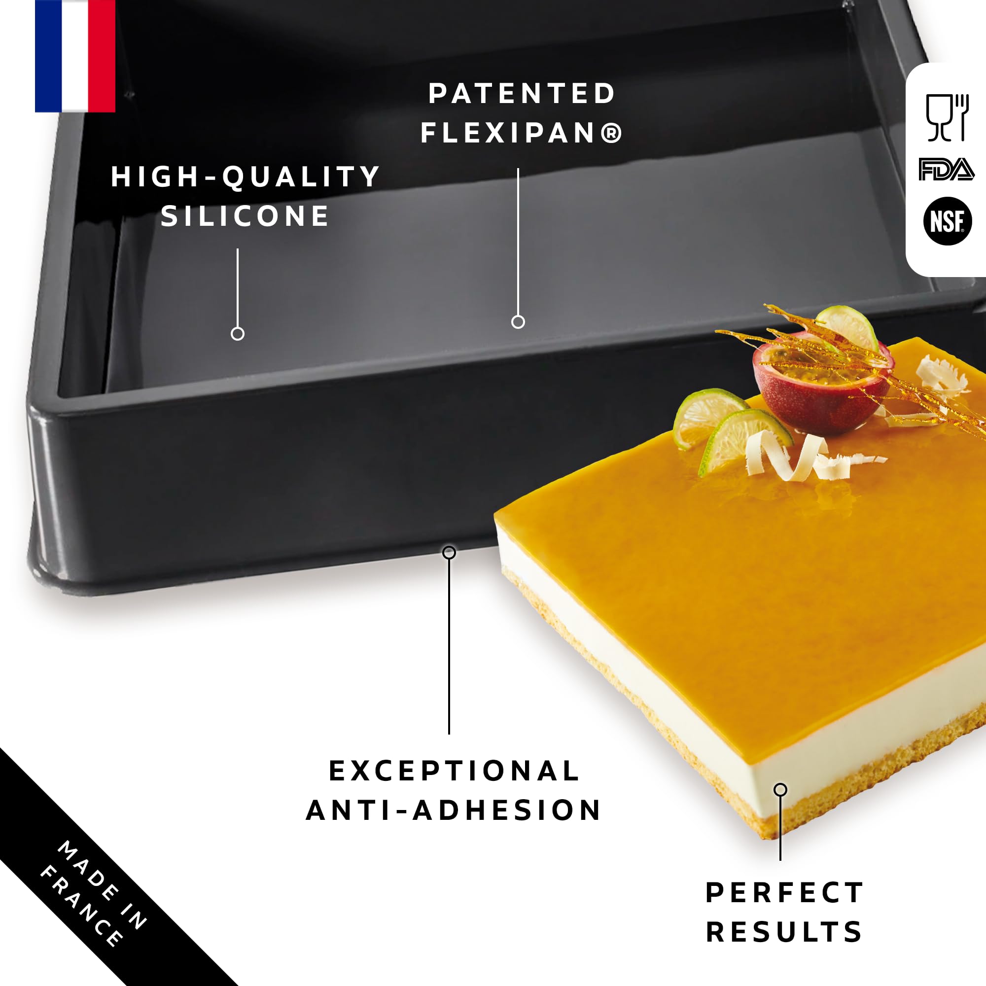 Amazon.co.jp: Silpat Flexipan Square Mold : Home & Kitchen