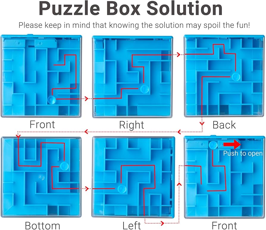 IKeelo Knobel Spardose 2er Set - Geldlabyrinth Puzzlebox Für Kinder