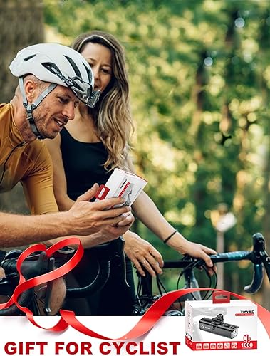 Miniatura 2 de TOWILD CL600 Luces de bicicleta para conducción nocturna, compatibles con montaje GarminGoPro, 600 lúmenes, batería recargable de 2000 mAh, luz