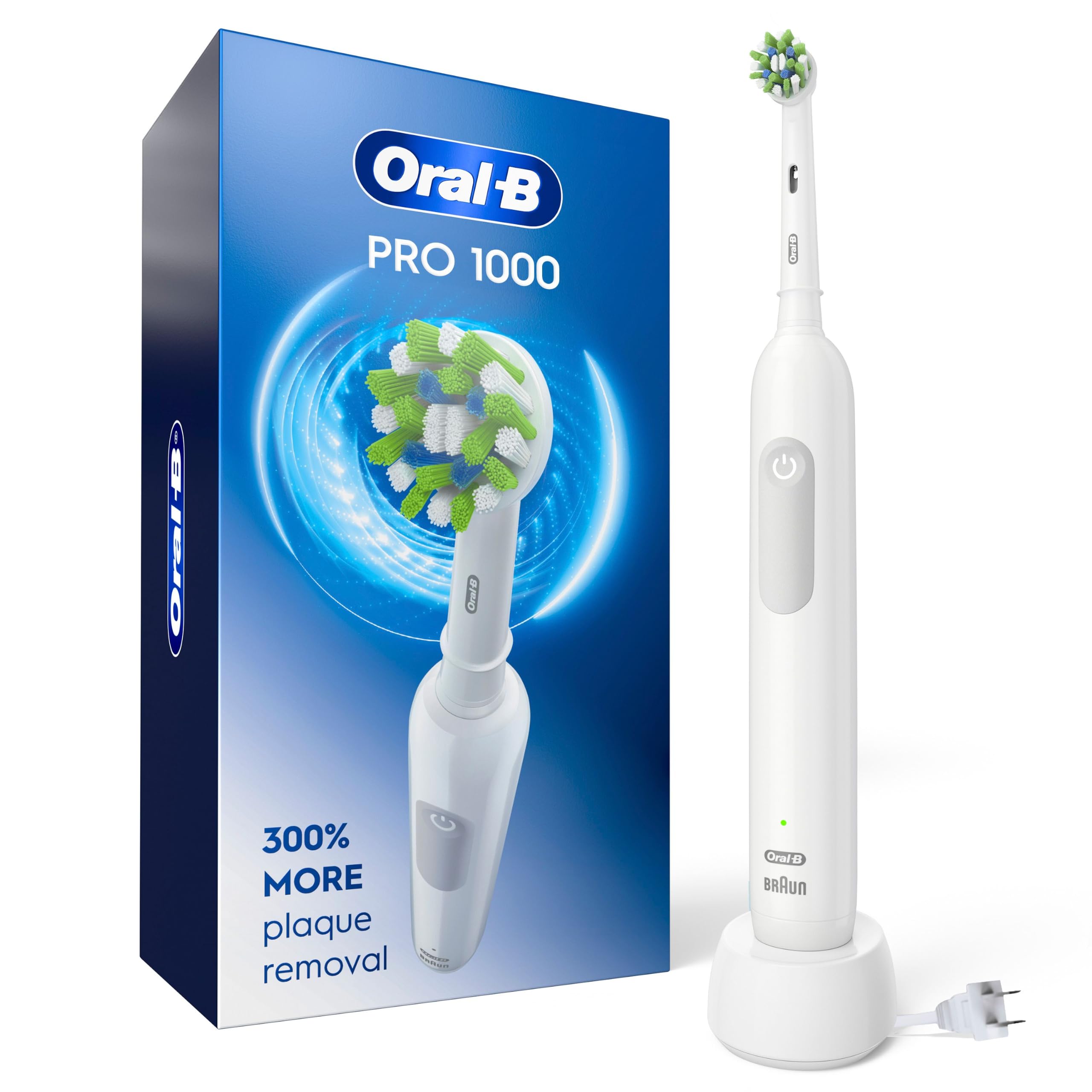 Photo 1 of Oral-B Pro 1000 Rechargeable Electric Toothbrush, White