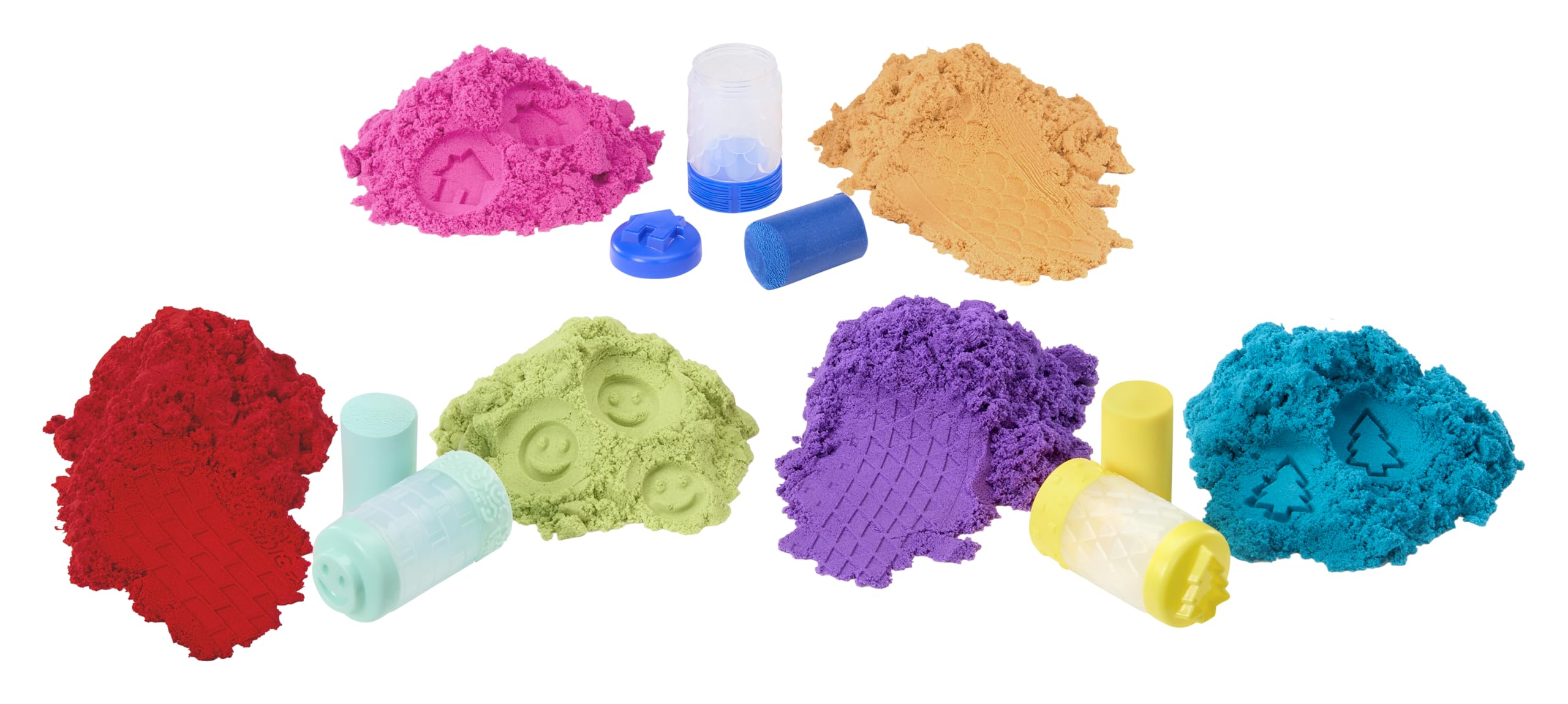 little tikes Wonder Factory Never Dry Sand and Dough Set – Never Dries Out, Gluten Free, Smells Great, Playdough with Stamps and Stencil, Creative Toy for Infinite Play, Suitable for Children Ages 3+