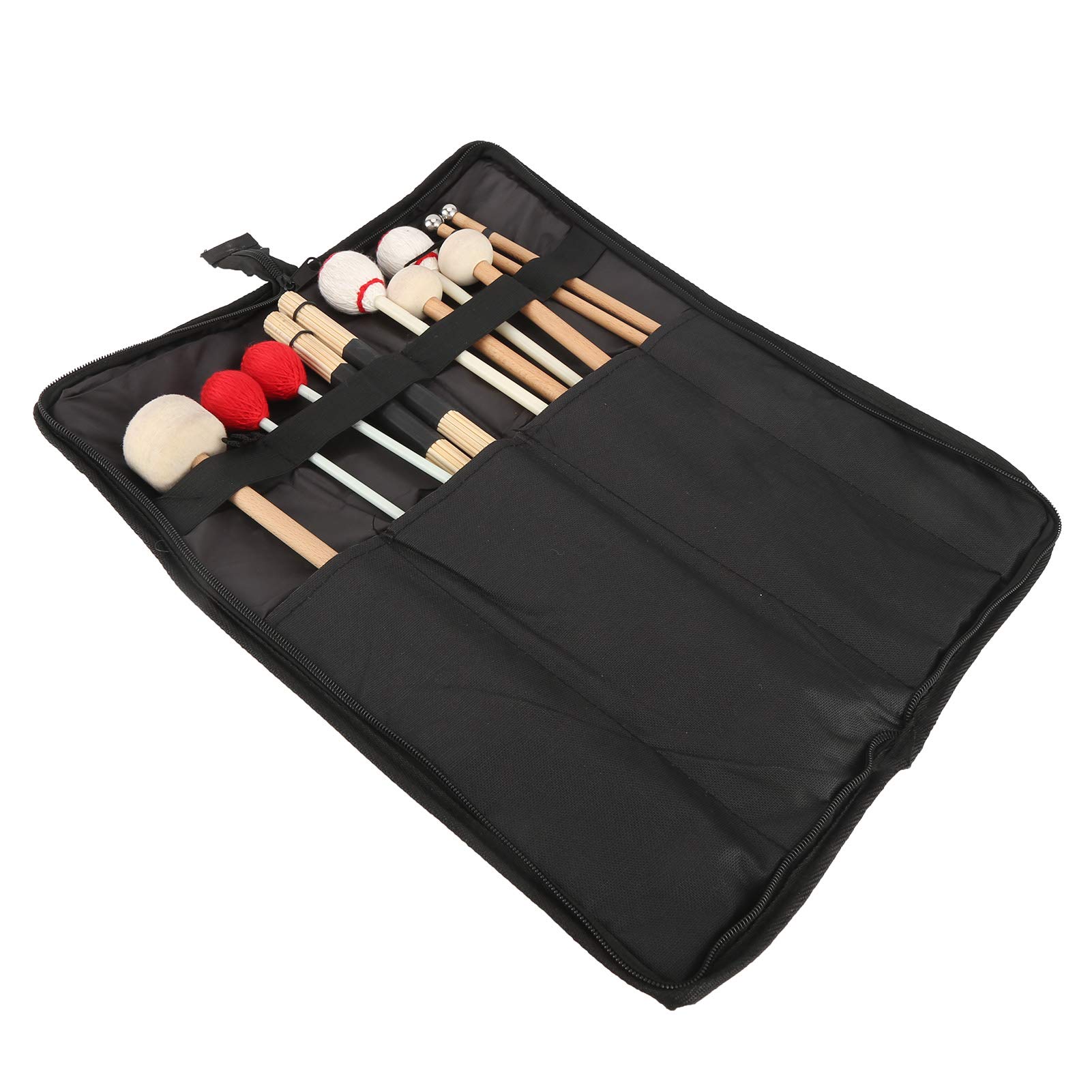 Set di 11 Bacchette per Batteria in Legno, Classiche per Rullante con Borsa da Trasporto e Accessori per Strumenti Musicali