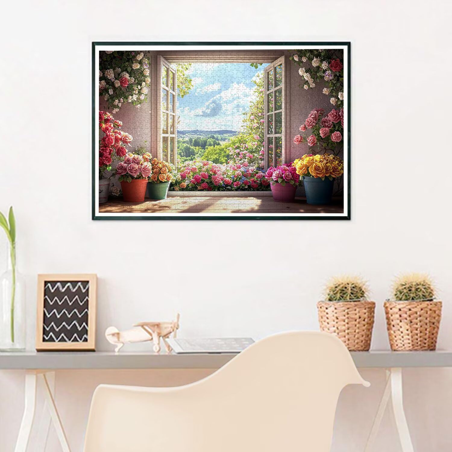 Puzzle 3000 elementów dla dorosłych, puzzle do pokoju kwiatowego dla dorosłych, drewniane puzzle z pudełkiem prezentowym, gra koncentracyjna dla dorosłych, 3000 elementów puzzli do dekoracji ścian