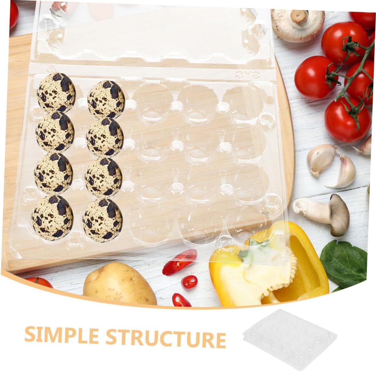 20pcs Reusable Quail Boxes Holders for Quail Eggs for Home Storage and Shops and Convenient Cartons